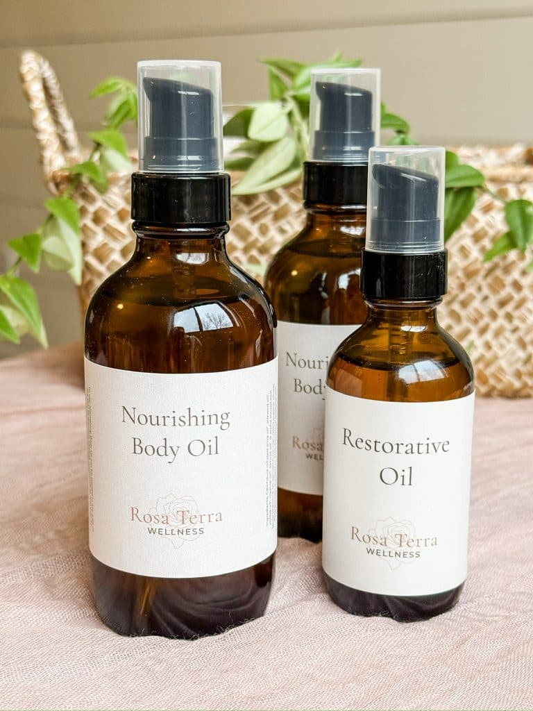 Nourishing Body Oil and Restorative Oil