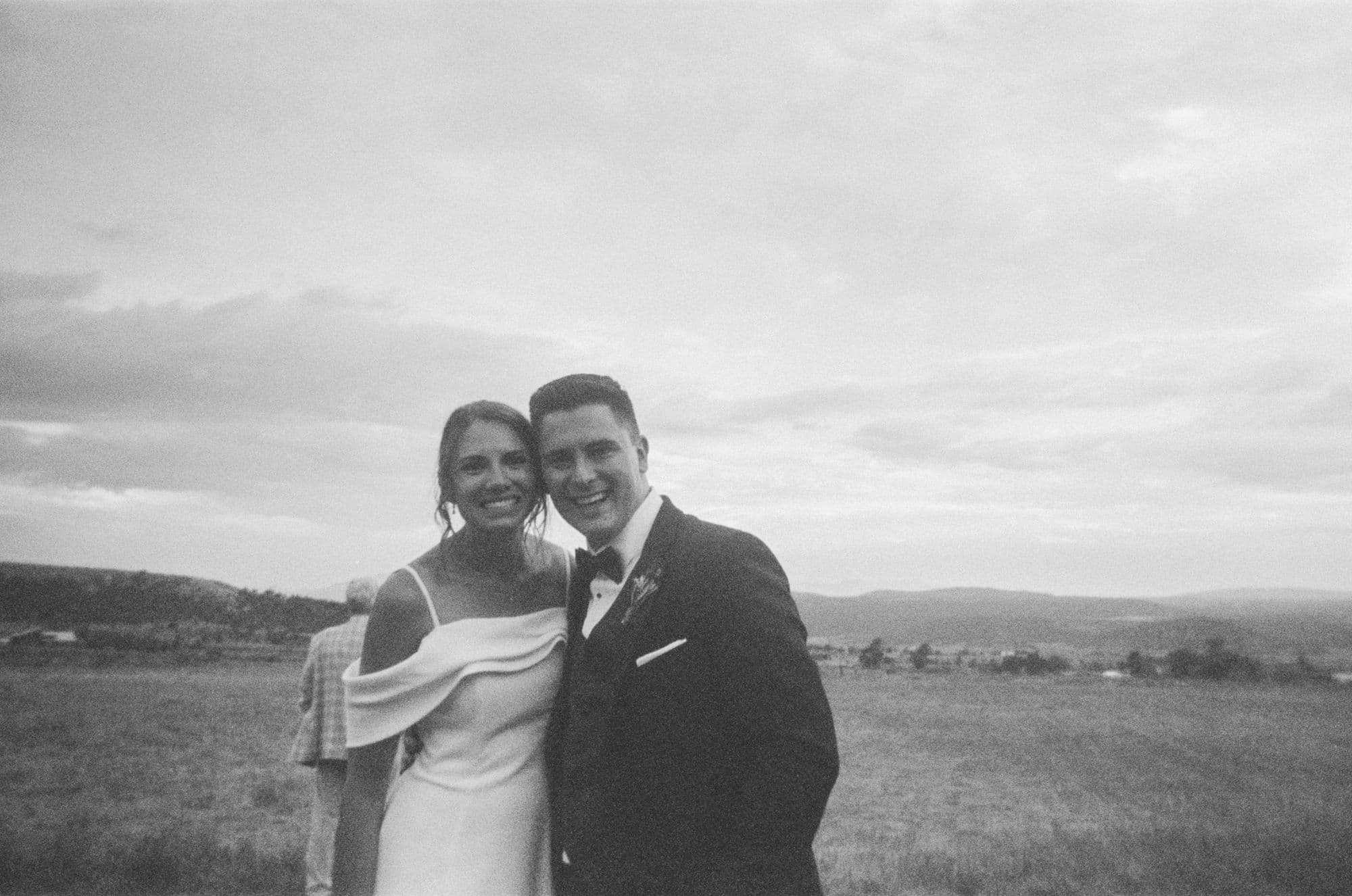 Rebekah and David on their wedding day
